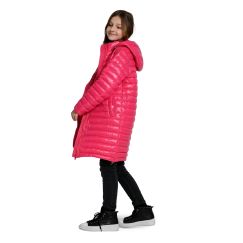 Куртка демісезонна довга для дівчинки малинова X-Woyz DT-8342-9 60128