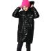 Куртка демісезонна довга для дівчинки чорна X-Woyz DT-8342-8 60138
