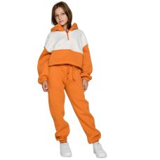 Подростковый спортивный костюм для девочек желтый 53156