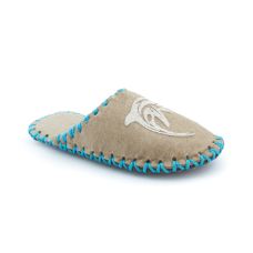 Комнатные тапочки фетровые детские бежевые Дельфин