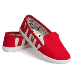 Слипоны в красную полоску Слипоны в красную полоску