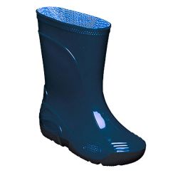 Гумові чоботи дитячі ПВХ сині на чорній підошві Гумові чоботи дитячі ПВХ сині на чорній підошві