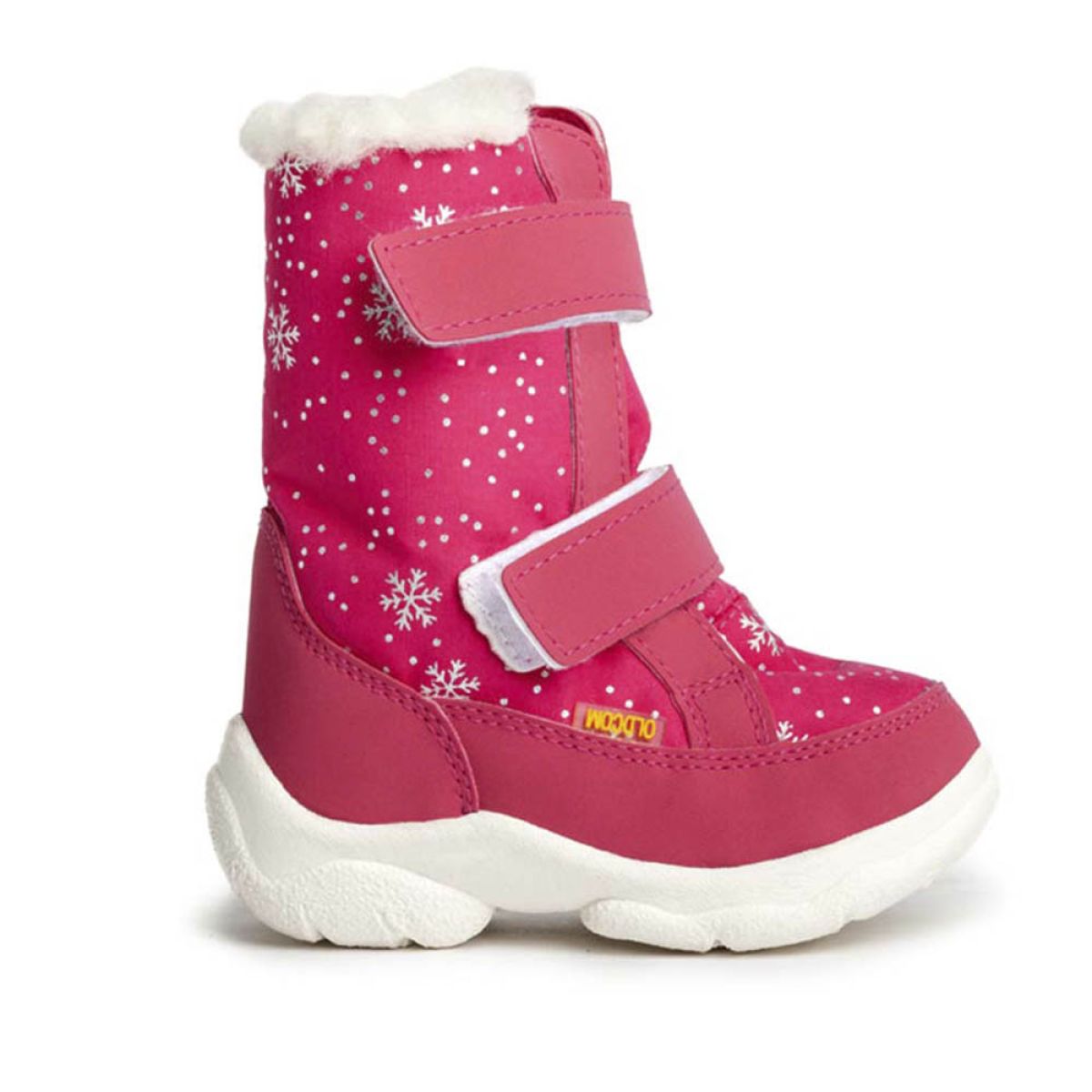 Дитячі зимові чоботи ALASKA рожеві з сніжинками