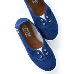 Слипоны женские Sarah Denim синий джинс