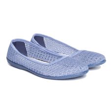Балетки Сетка синие