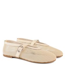 Балетки жіночі сітка Airа бежеві