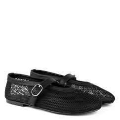 Балетки жіночі сітка Airа чорні