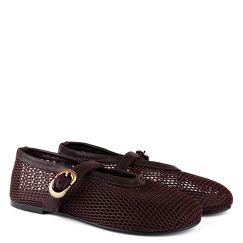 Балетки жіночі сітка Airа коричневі