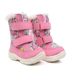 Дутики дитячі Alaska рожевий зайчик