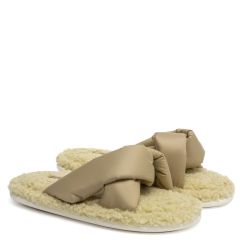 Кімнатні тапочки жіночі Bubble зелено-сірі