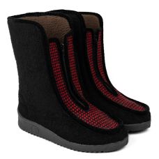 Бурки жіночі на блискавці червоні