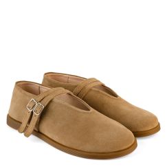 Балетки жіночі замшеві Chloe бежеві