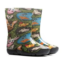 Резиновые сапоги детские ПВХ Cartoon Joy зеленые