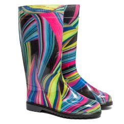 Резиновые сапоги женские Радуга