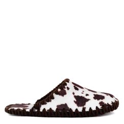 Кімнатні тапочки чоловічі фетрові принт Корова