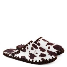 Кімнатні тапочки чоловічі фетрові принт Корова
