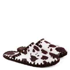 Кімнатні тапочки жіночі фетрові принт Корова