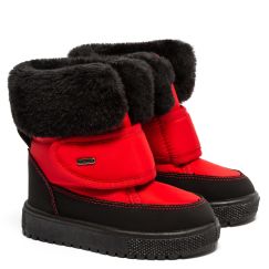 Дутики дитячі на флісі Elisa червоні