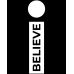 Футболка жіноча чорна з принтом Believe