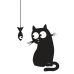 Футболка жіноча біла з принтом Cat & Fish