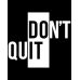 Футболка жіноча чорна з принтом Don't Quit