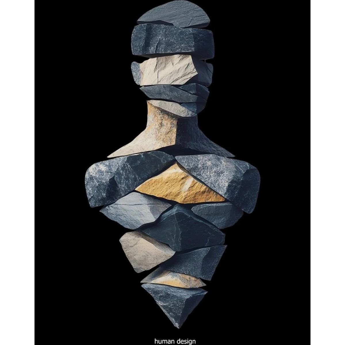 Футболка жіноча чорна з принтом Human design