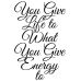 Футболка чоловіча біла з принтом Life Energy