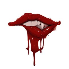 Футболка жіноча біла з принтом Lips Vamp