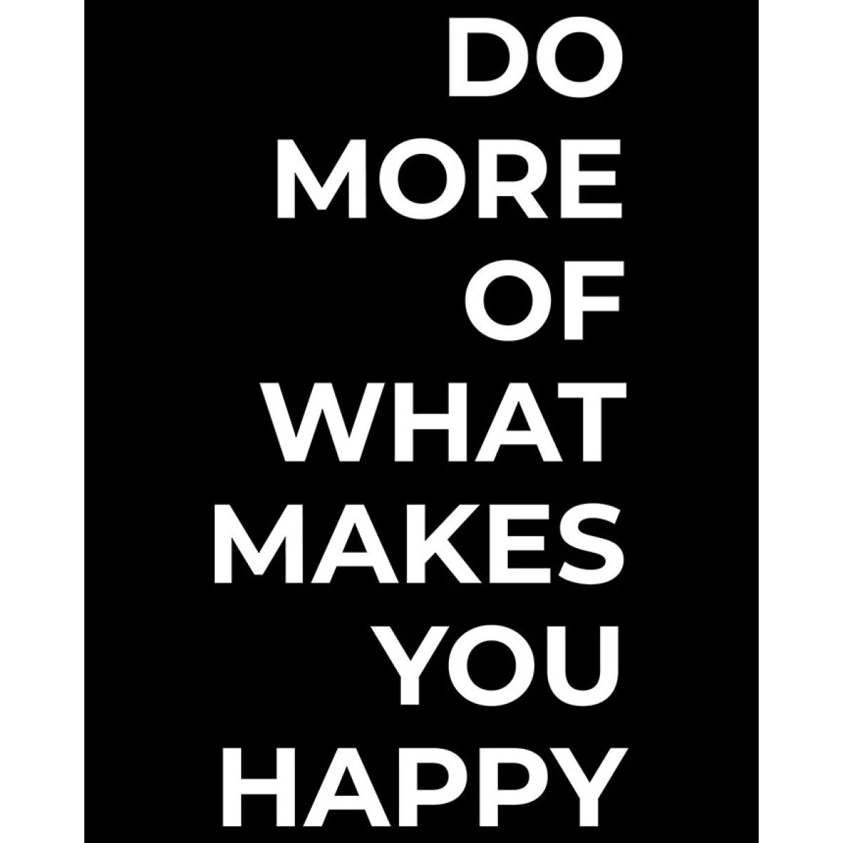 Футболка чоловіча чорна з принтом Makes Happy