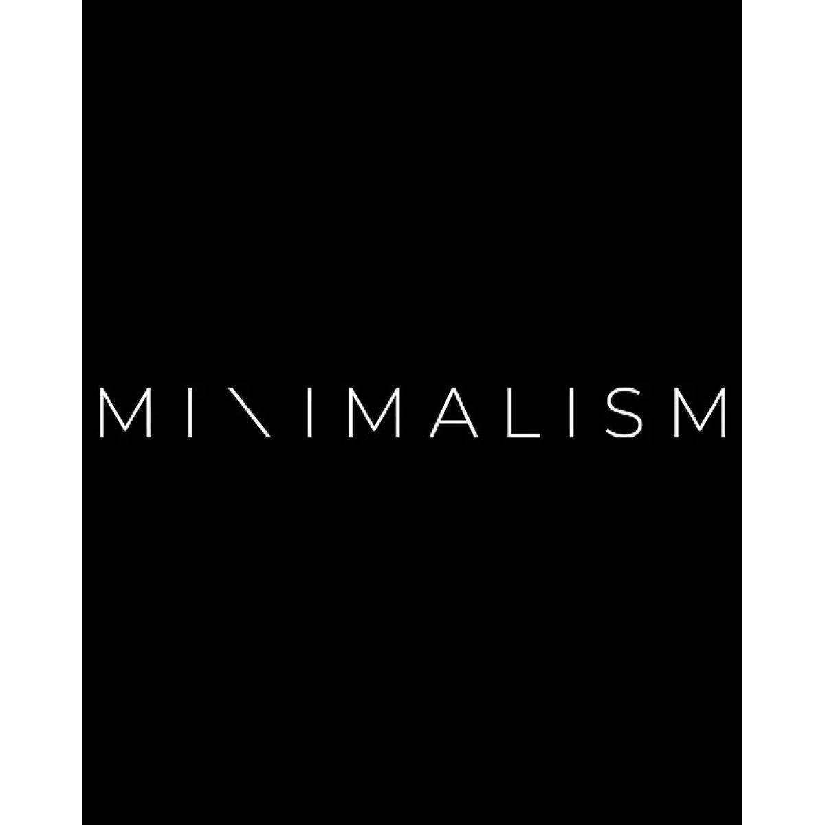 Футболка чоловіча чорна з принтом Minimalism