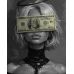 Футболка жіноча біла з принтом Money Honey