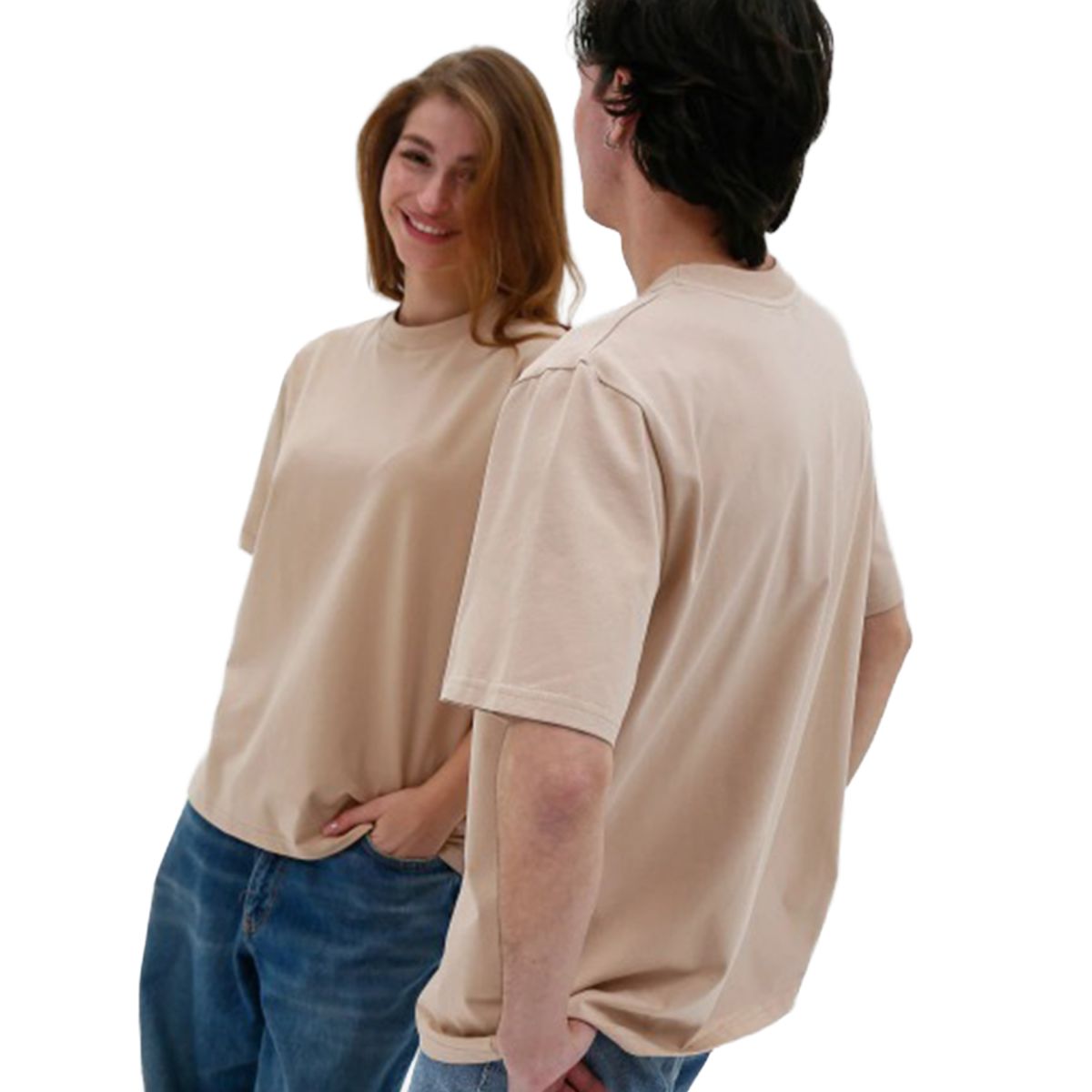 Футболка базова oversize Premium бежева