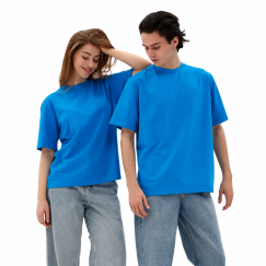 Футболка базова oversize Premium блакитна