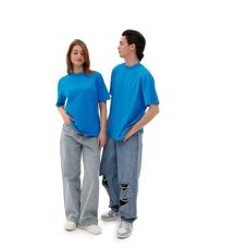 Футболка базова oversize Premium блакитна