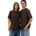Футболка базова oversize Premium коричнева