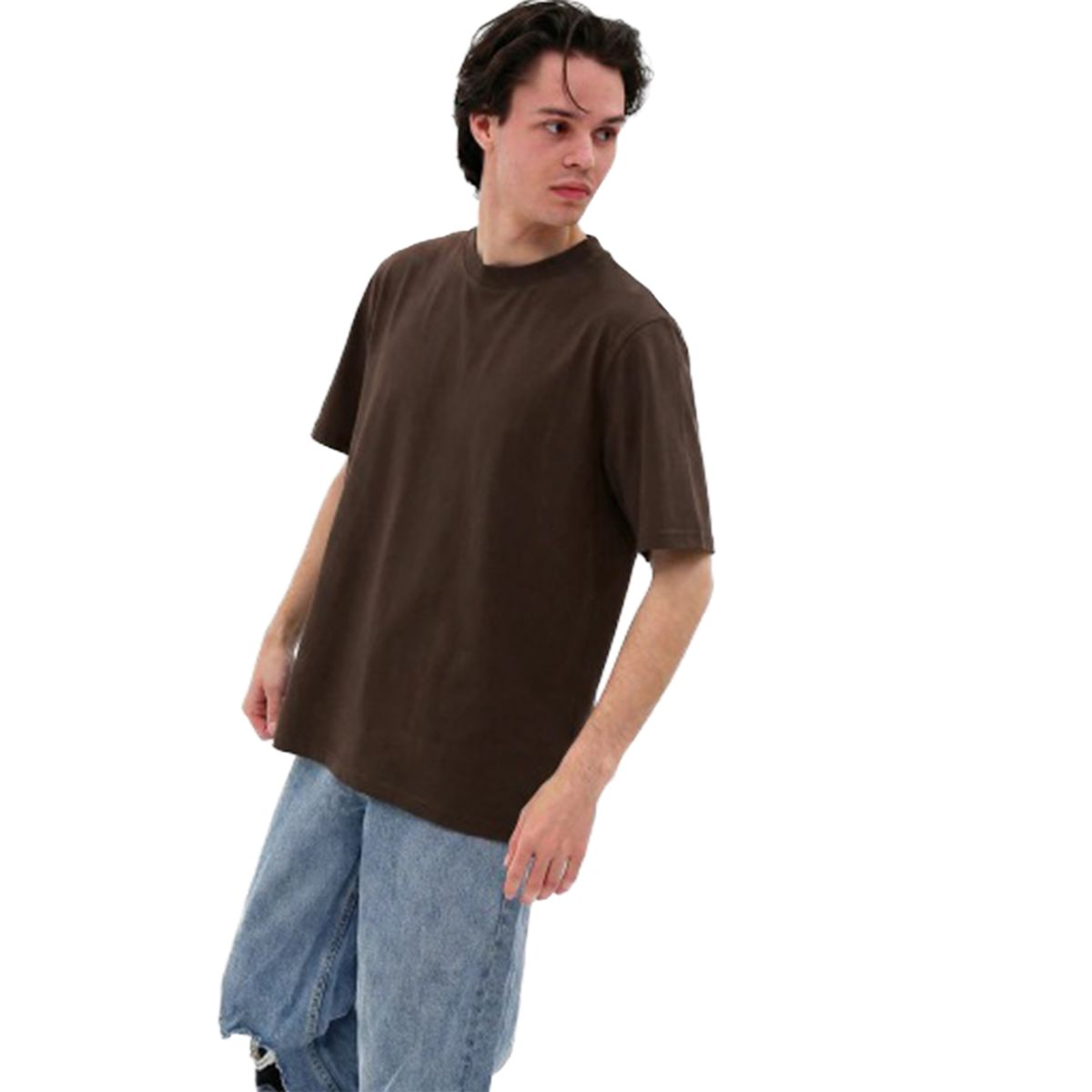 Футболка базова oversize Premium коричнева
