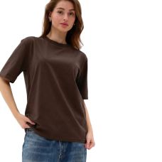 Футболка базова oversize Premium коричнева