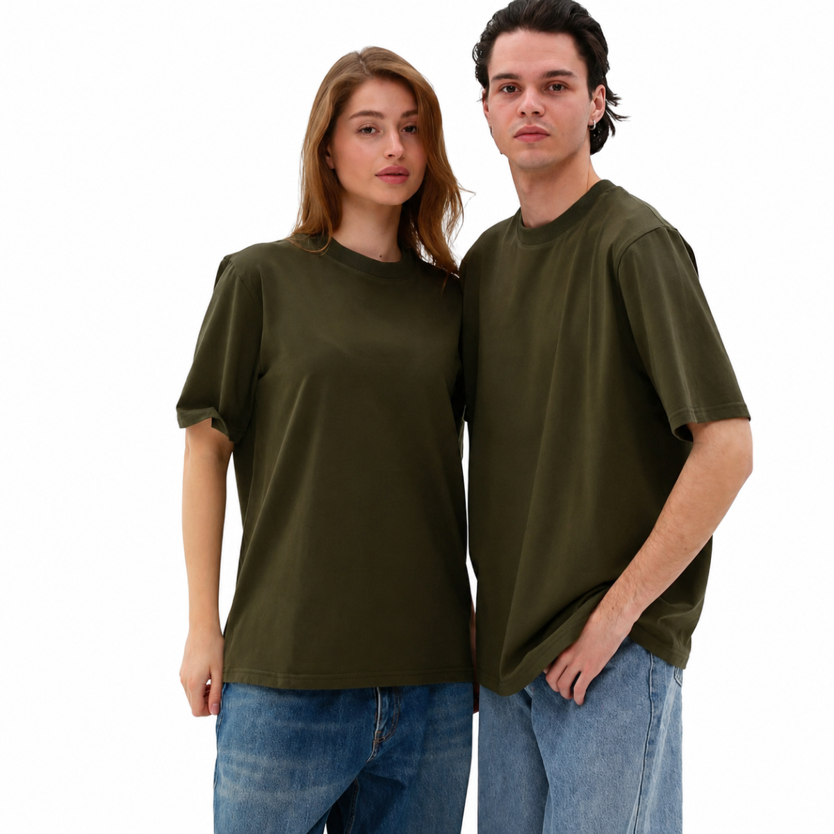 Футболка базова oversize Premium хакі