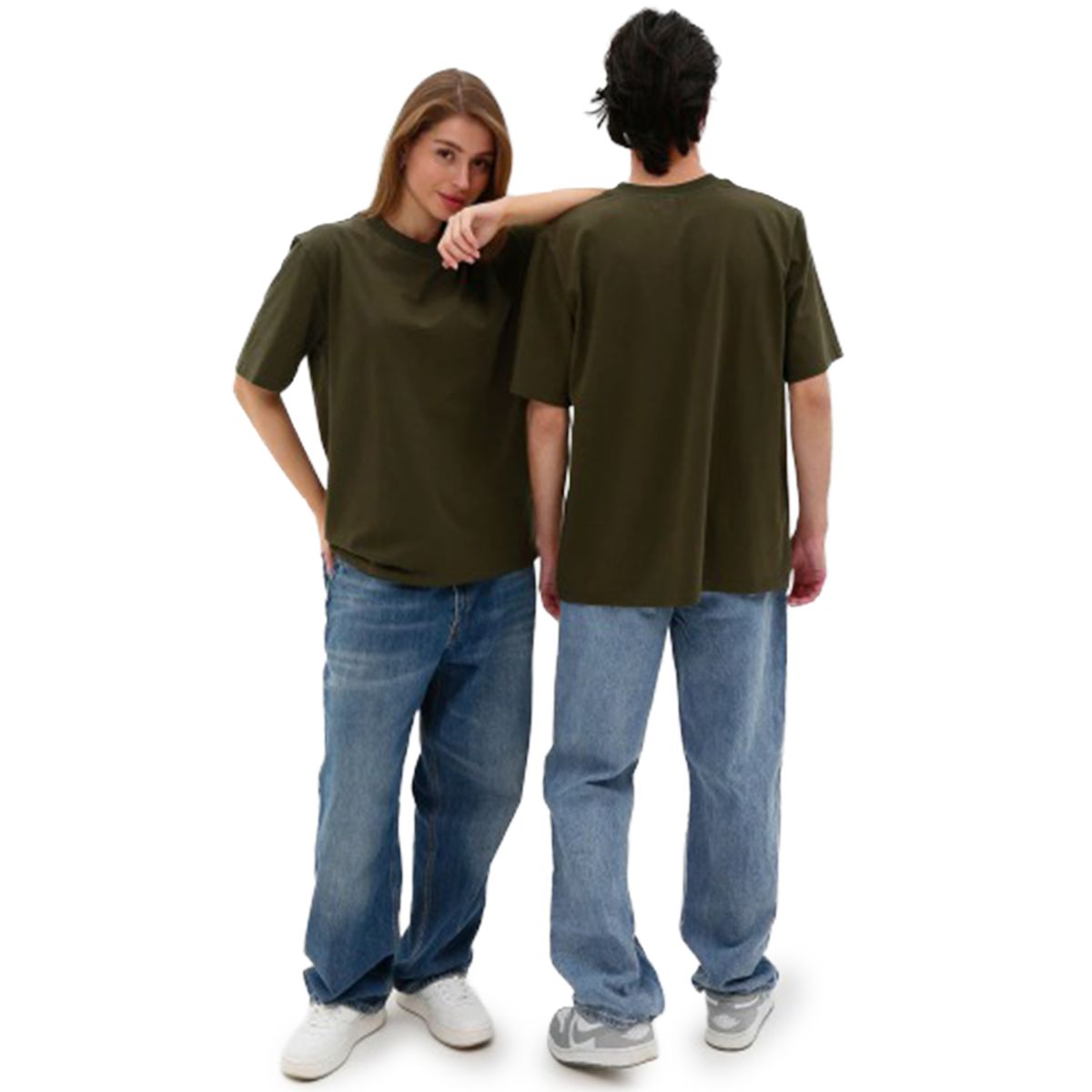Футболка базова oversize Premium хакі