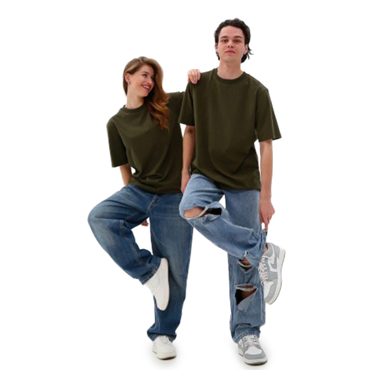 Футболка базова oversize Premium хакі