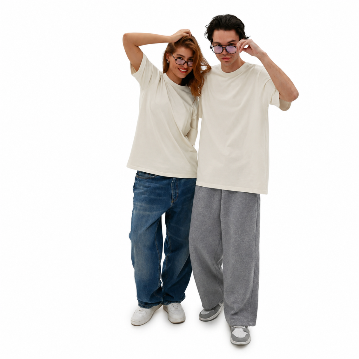 Футболка базова oversize Premium молочна
