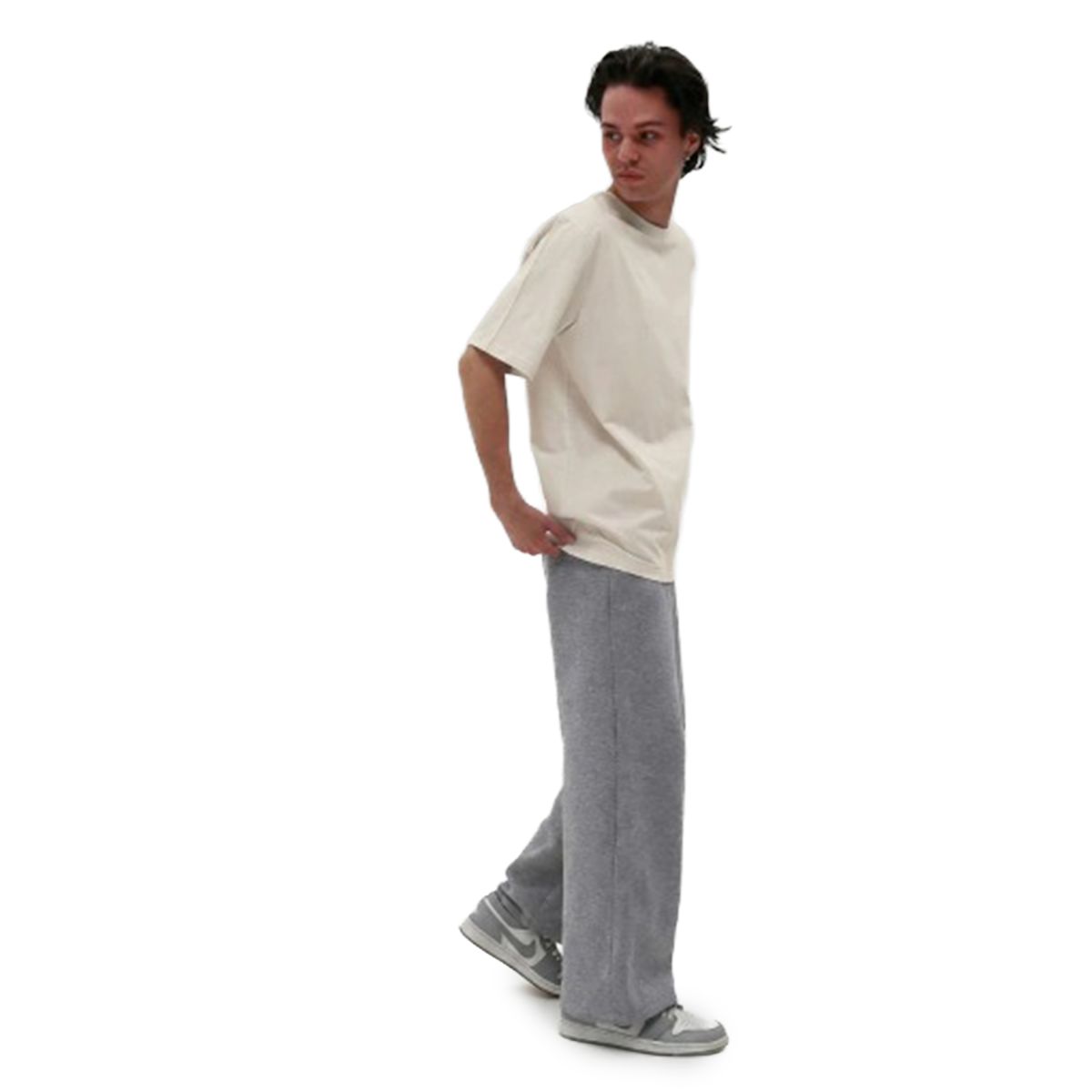 Футболка базова oversize Premium молочна