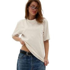 Футболка базова oversize Premium молочна
