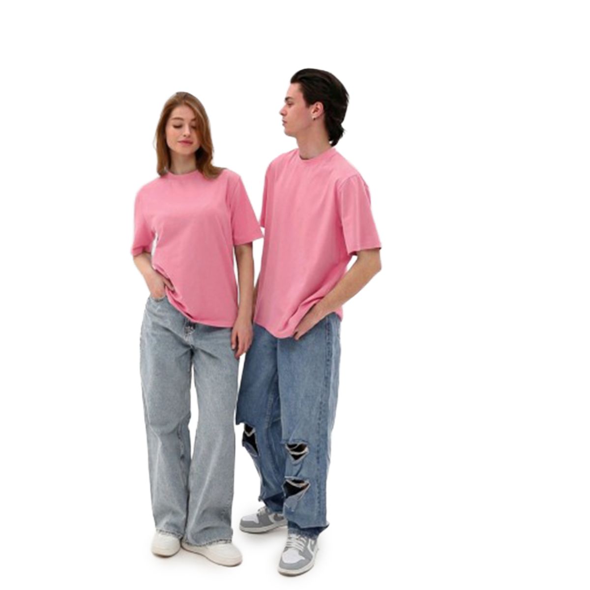 Футболка базова oversize Premium рожева