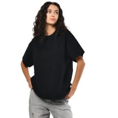 Футболка жіноча базова oversize Premium чорна