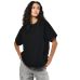 Футболка жіноча базова oversize Premium чорна