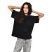 Футболка жіноча базова oversize Premium чорна