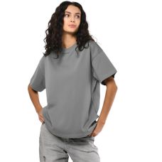 Футболка жіноча базова oversize Premium сіра