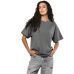 Футболка жіноча базова oversize Premium сіра