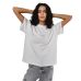 Футболка жіноча базова oversize Premium молочна